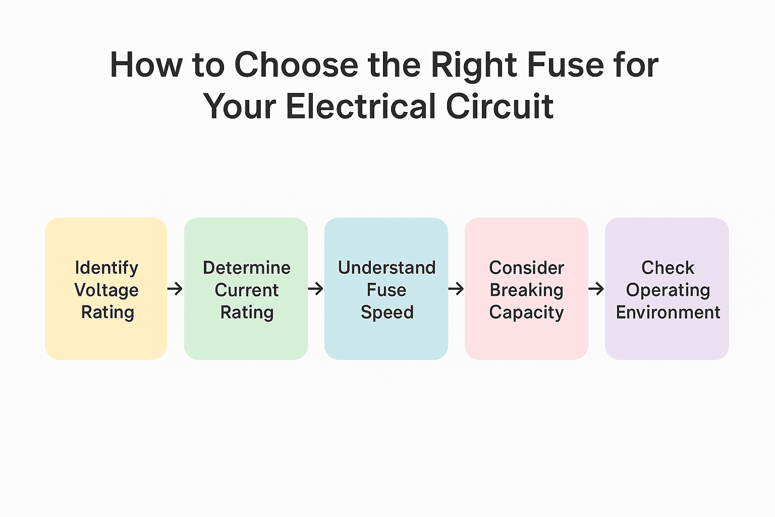Guide on how to choose the right fuse for electrical circuits with tips on fuse type and safety